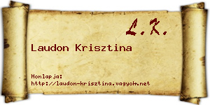 Laudon Krisztina névjegykártya